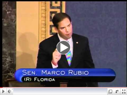 Senator Marco Rubio's Maiden Floor Speech