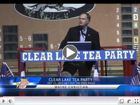 Clear Lake Tea Party Get Out The Vote Rally - Wayn