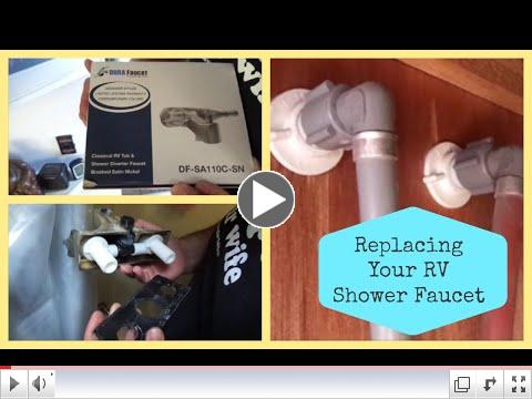 How to replace a RV shower faucet