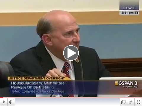 GOP'er Louie Gohmert Trashes Eric Holder For Ignoring Islamic Radicals While Targeting Christians