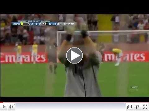 [HD] Abby Wambach Goal Against Brazil | 2011 Women's World Cup