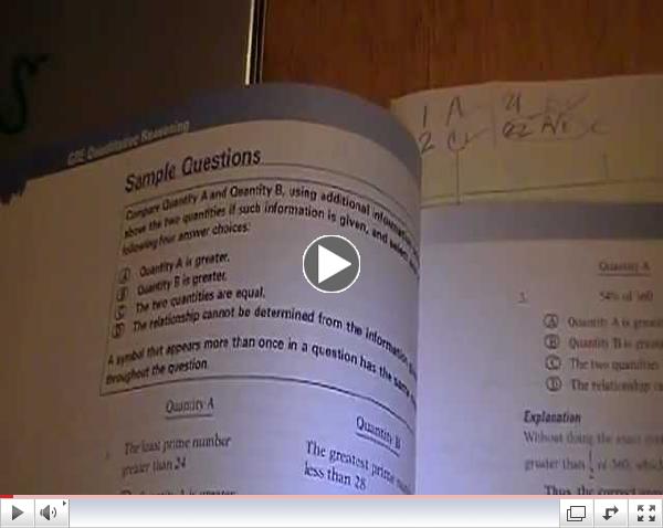 GRE Math Quantitative Reasoning
