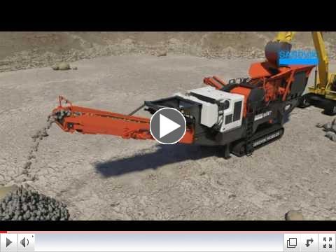QJ341+ Mobile jaw crusher with pre-screen - Features animation