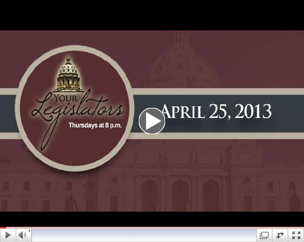 Your Legislators: April 25, 2013