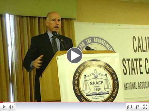 Governor Jerry Brown Speaks to NAACP State Convention 