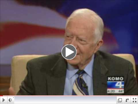Jimmy Carter in Seattle - Exclusive Short Interview ~ 2-11-09