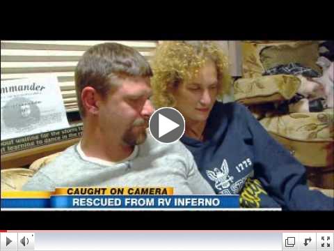 Navy Vet Describes Rescuing Unconscious Woman From Burning RV