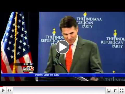 Rick Perry stays low key in Indianapolis visit