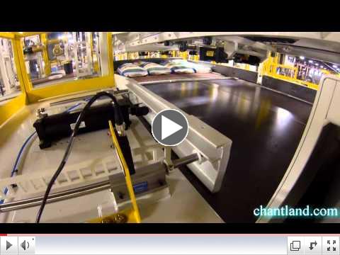 Chantland MHS 2400A Conventional Bag Palletizer 35 BPM with Tags Out Orientation