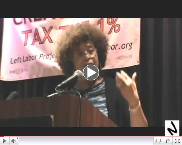Angela Davis speaks at the Left Labor Project (LLP)
