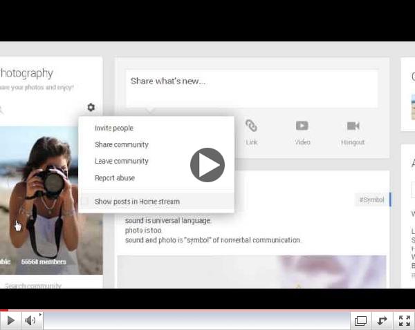 Reducing Community updates in your Google Plus Home Feed