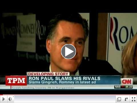 Mitt Romney: I'd Vote For Ron Paul