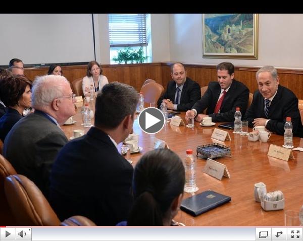 PM Netanyahu meets with Pro-Israeli delegation led by Congressman F. James Sensenbrenner