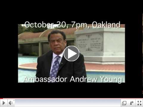 Ambassador Andrew Young to speak in Oakland October 20, 2012