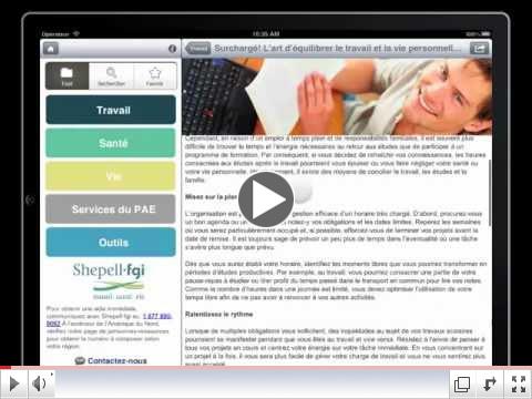 Video sur l'application Mon PAE 