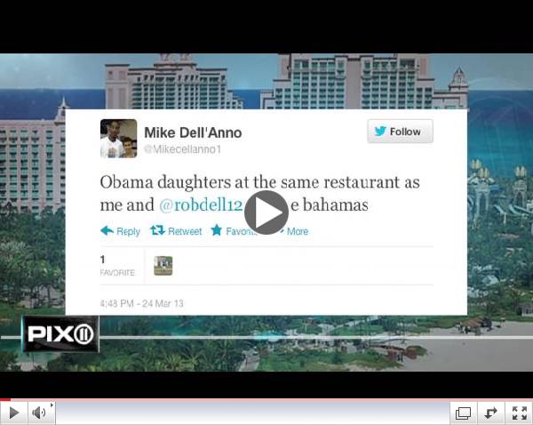 Tweeters blow Sasha, Malia's cover as First daughters vacation in Bahamas for Spring Break