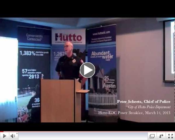 Hutto Economic Development Corporation March Power Breakfast: Hutto PD