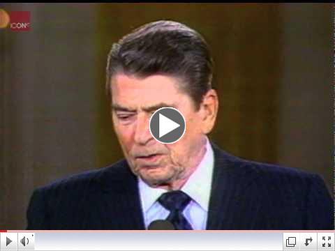 Ronald Reagan calls Colonel Gaddafi Mad Dog
