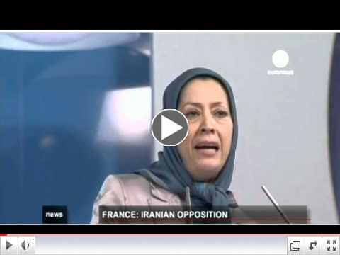 Iranian gathering june 23 2012 Villepinte - Paris- Euro news engliah