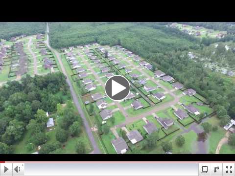 Drone over Louisiana Shows the Extent of the Flood