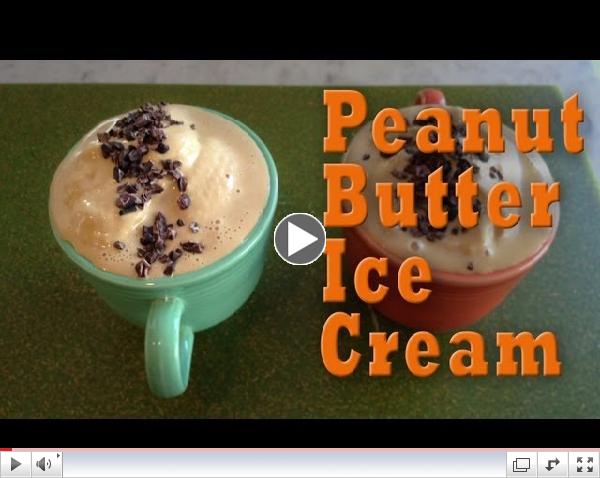 Peanut Butter Ice Cream: Organic Vegan Dessert Recipe
