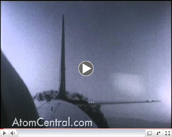 Atomic Bomb Blast Effects on Drone Aircraft in Flight