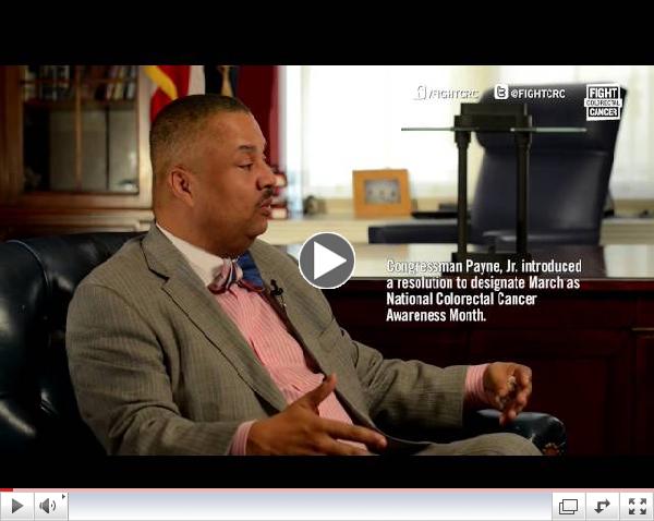 Congressman Donald M. Payne, Jr. Champions Colorectal Cancer