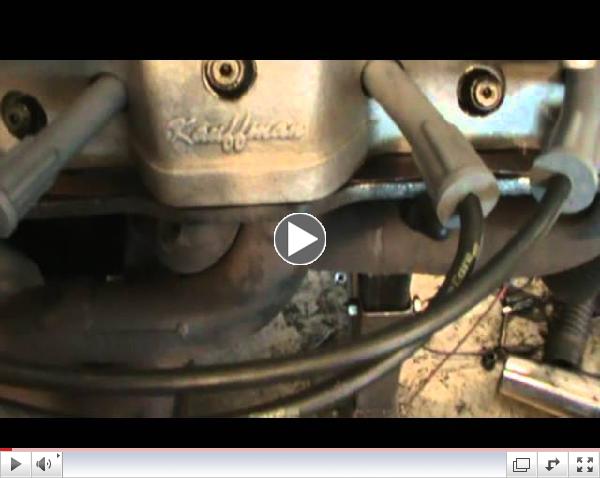 Mark Billings 650 horse 461 cid pontiac engine warm up on dyno