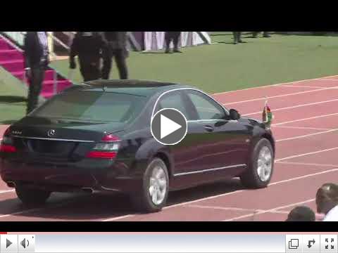 President Uhuru Kenyatta Arrives. Hand it to the East Africans.