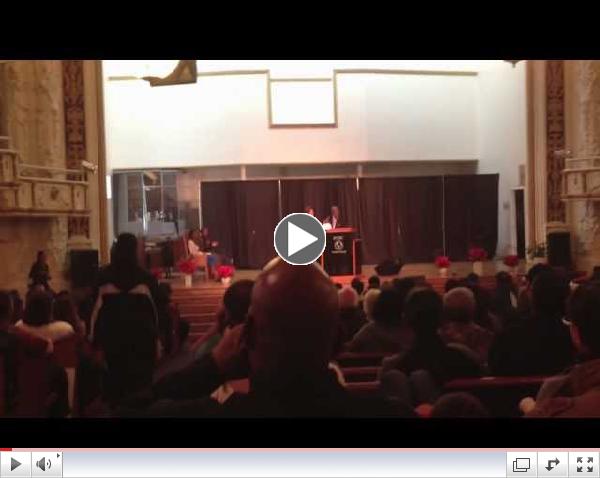 Harlem Boos Christine Quinn