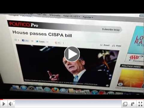 House Passes CISPA: Red Alert!