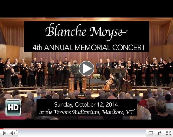 Blanche Moyse 4th Annual Memorial Concert J.S.Bach. Producer: Laisa Bellamo