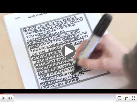 BLACKOUT POETRY: A Tutorial