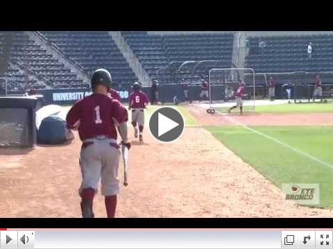 EYEBRONCO: Baseball Batting Practice April 18, 2014 at USD