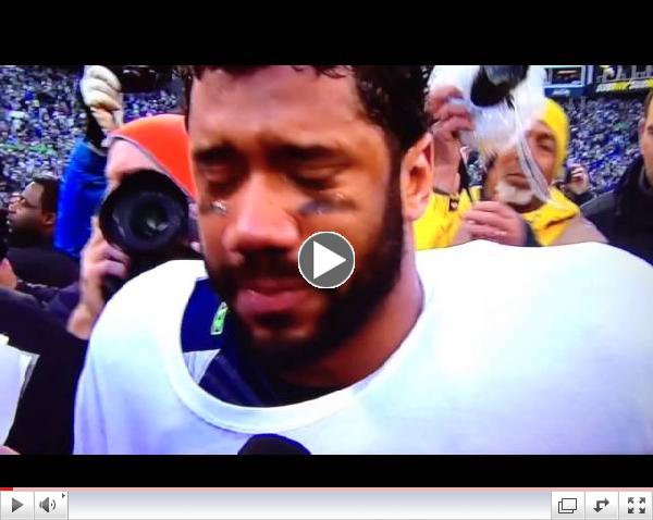 Russell Wilson Postgame Interview Crying Thanking God FULL HD