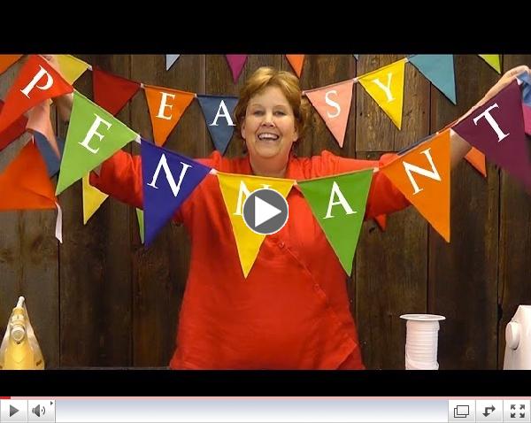 Easy Pennant Project-Sewing With Layer Cakes!