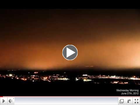 Waldo Canyon Fire in Timelapse,  June 23 - 28