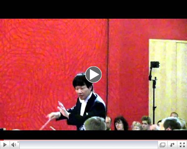 HIDEAKI HIRAI conducts Mozart Symphony No 35 Haffner 2nd movt excerpt