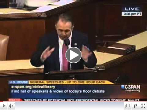 Trent Franks Iran Floor Speech: 