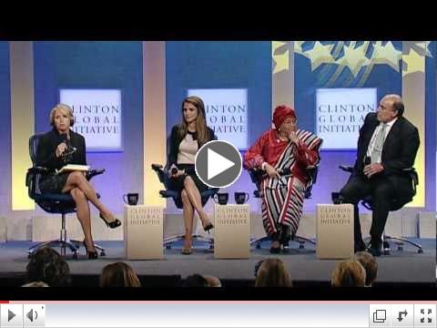 CGI 2010 Plenary: Empowering Girls and Women