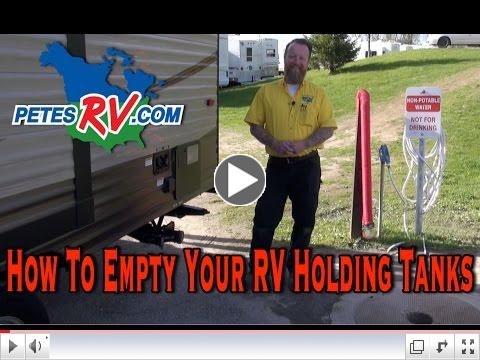 How to Empty Your RV Holding Tanks | Pete's RV Quick Tips