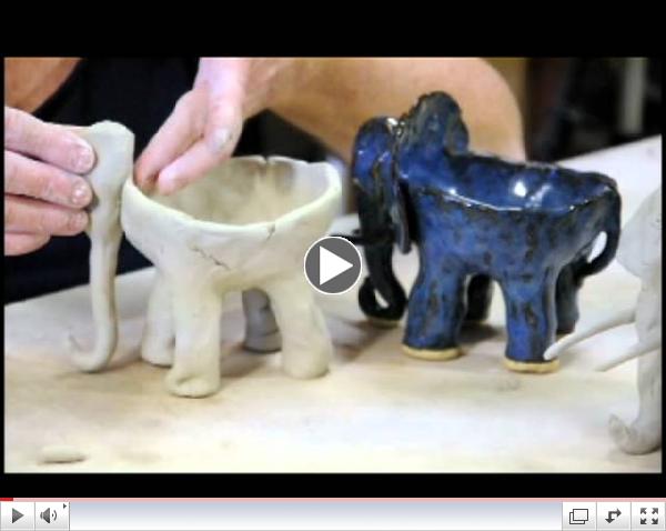 Clay time with Liz: Project 2 - elephant ice cream bowl