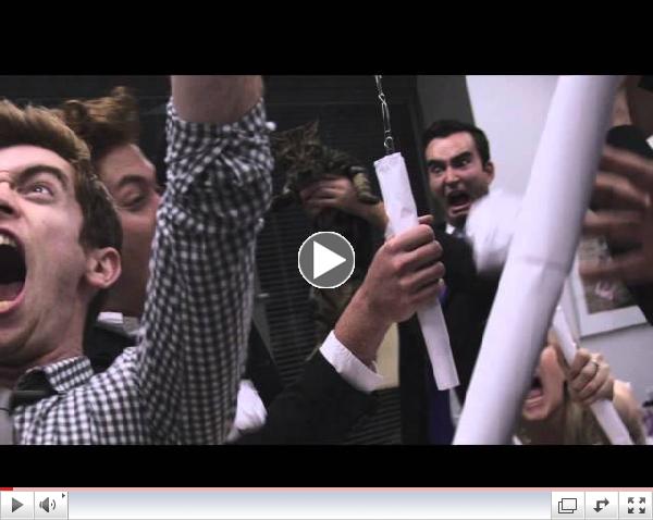 2013 Super Bowl Commercial Ad - Dunder Mifflin by Quill.com - Paper War with Cat