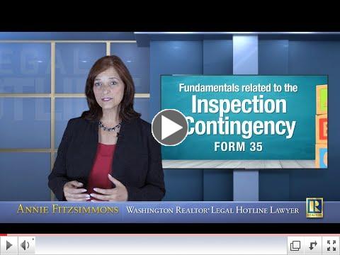 Fundamentals Related to the Inspection Contingency - Form 35