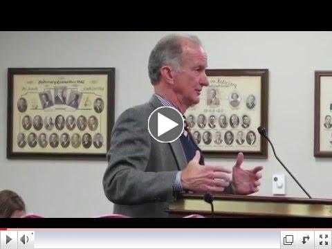  Sullivan's Island Mayor Pat O'Neil Discusses Offshore Drilling at SC Senate