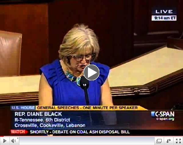 Black Speaks on Bill to End Fraudulent Obamacare Subsidies