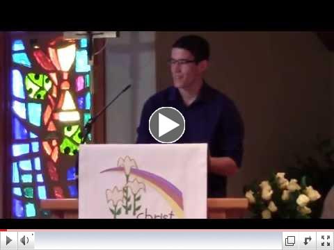 Youth Sermon - Tony Wimmer