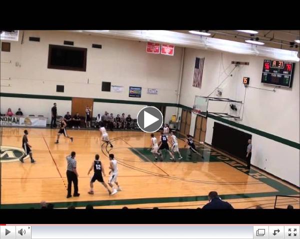 Stevie Sansone hits a three in transition for Multnomah University