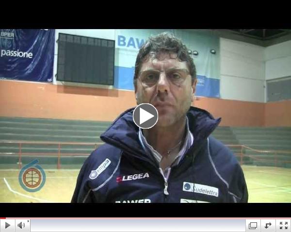 Il *match* visto dal *coach*: Benedetto introduce la partita contro Basket Recanati (01/12/2013)