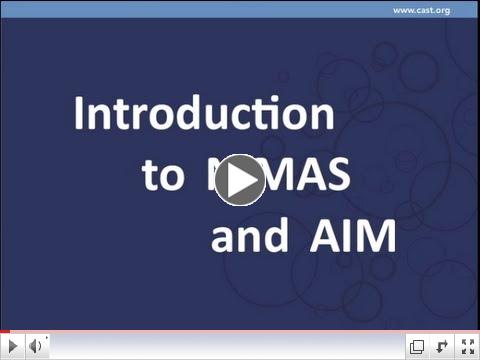 Introduction to NIMAS and AIM